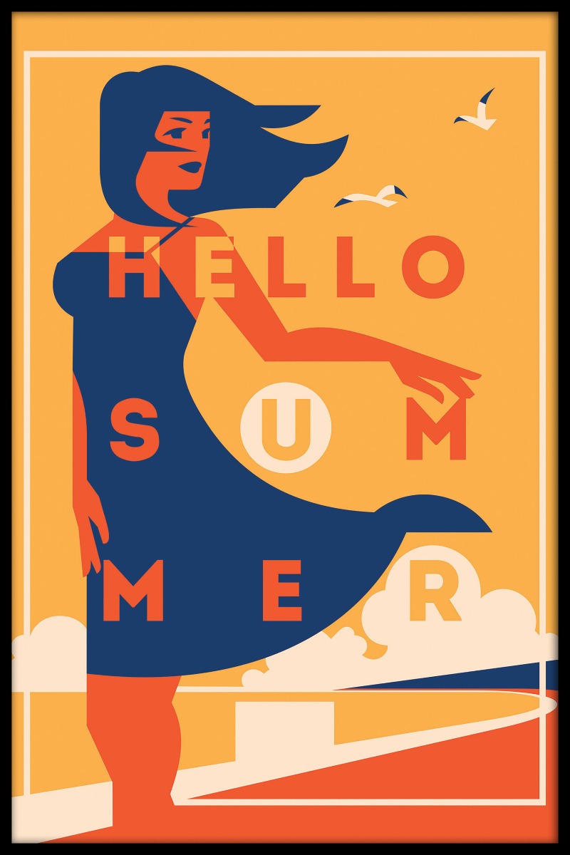 Hello Summer Vintage N02 juliste