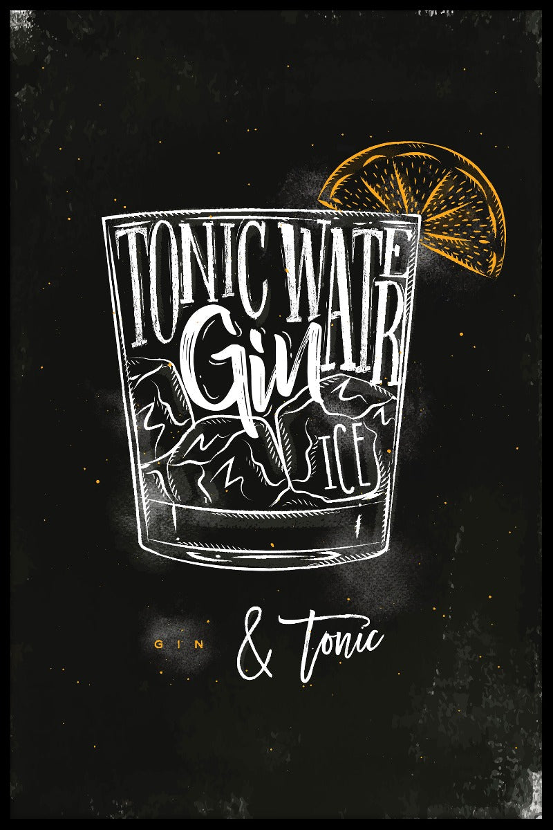 Gin & Tonic Cocktail juliste
