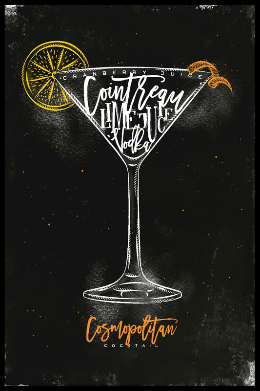 Cosmopolitan Cocktail juliste