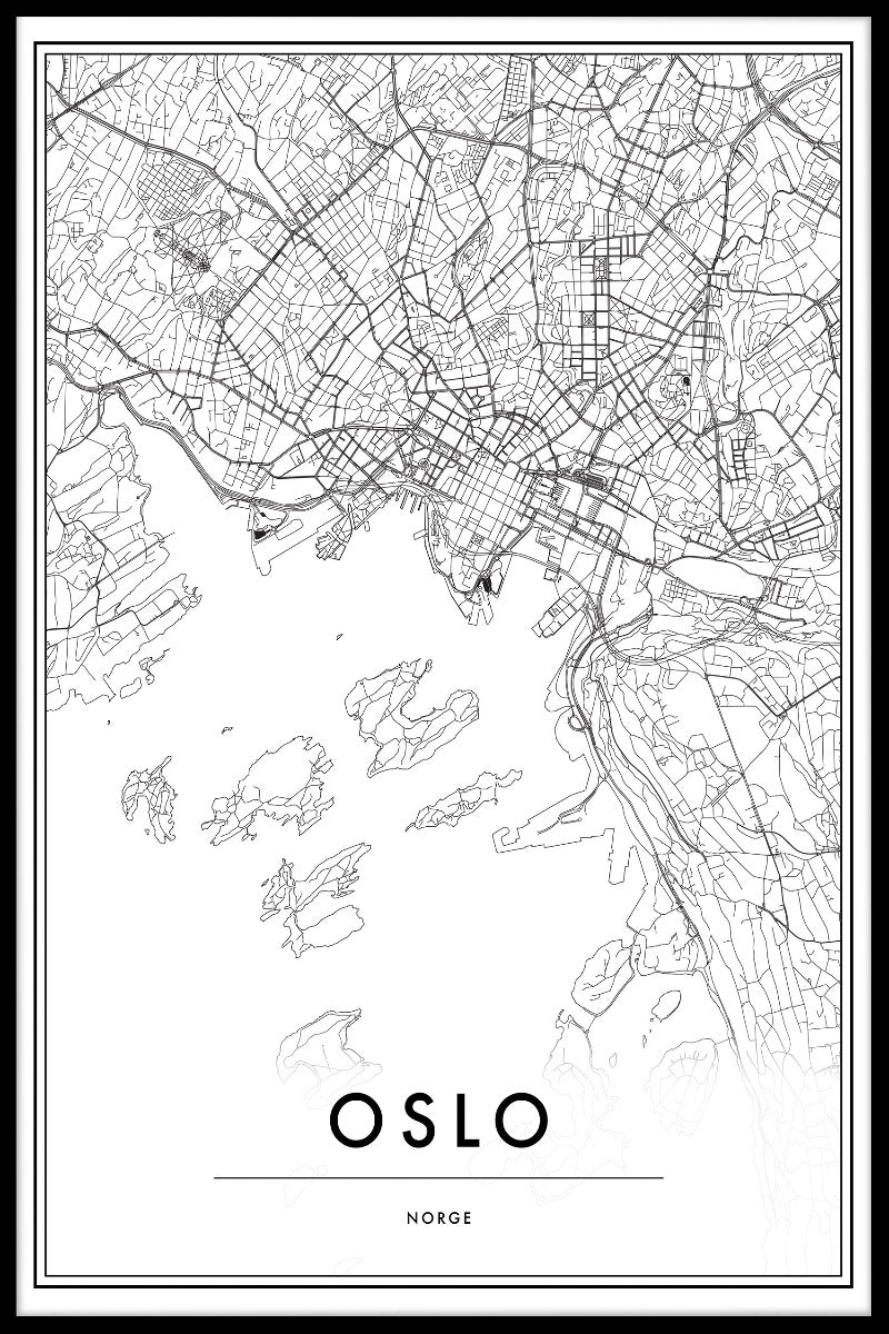 Oslo Map juliste