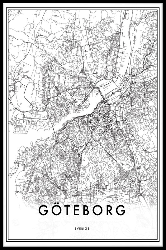 Göteborg Map juliste