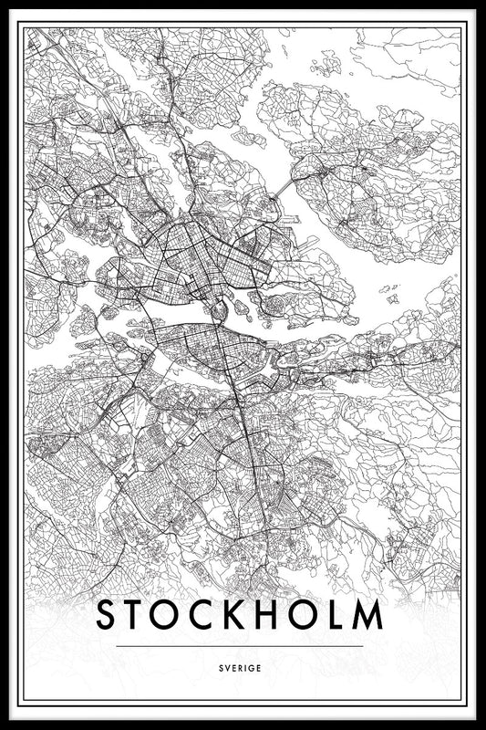 Stockholm Map juliste