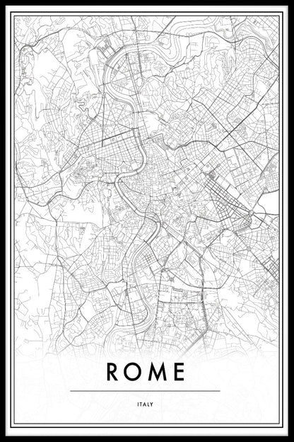 Rome Italy Map juliste