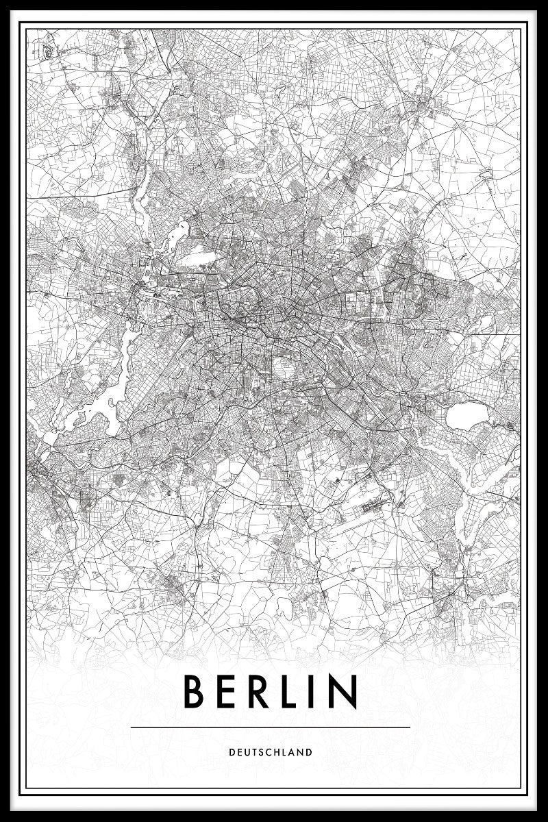Berlin Germany Map juliste