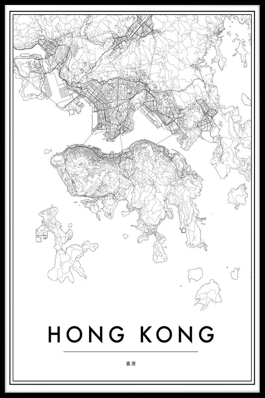 Hong Kong Map juliste