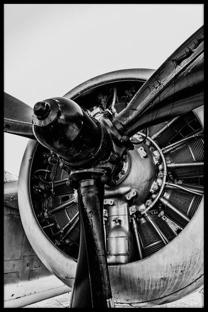 Vintage Propeller Air plane juliste