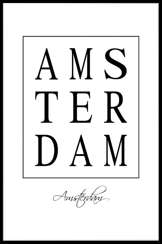 Amsterdam Box Text juliste