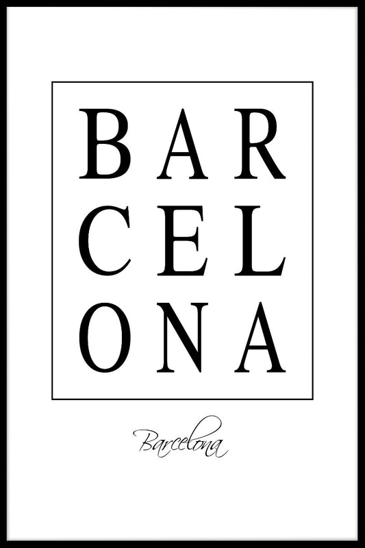 Barcelona Box Text juliste