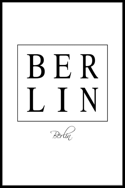 Berlin Box Text juliste