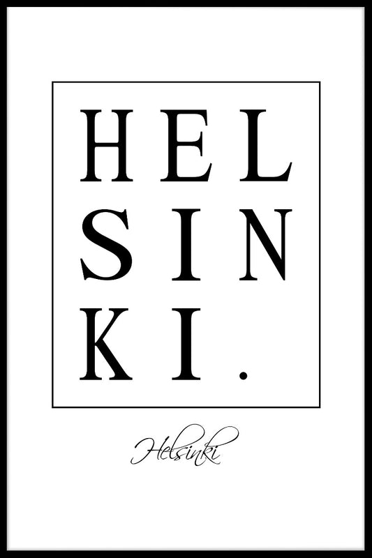 Helsinki Box Text juliste