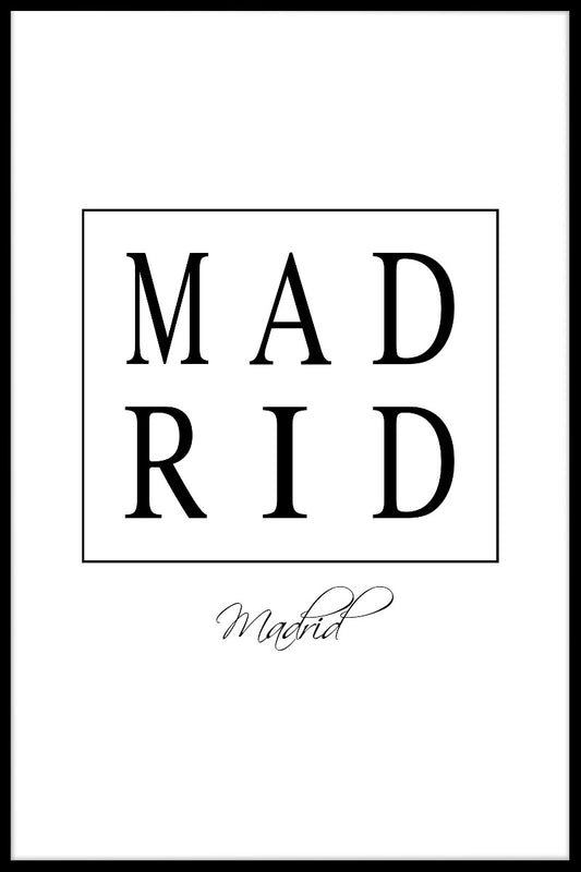 Madrid Box Text juliste