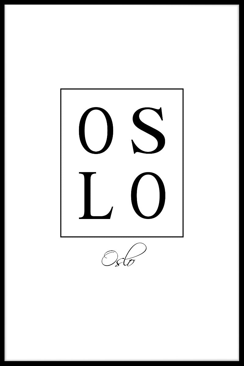 Oslo Box Text juliste