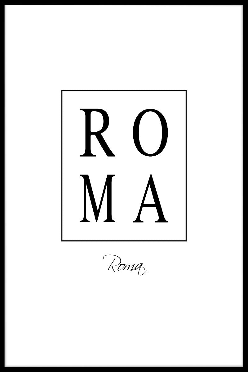 Roma Box Text juliste