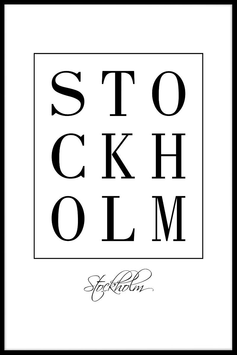 Stockholm Box Text juliste