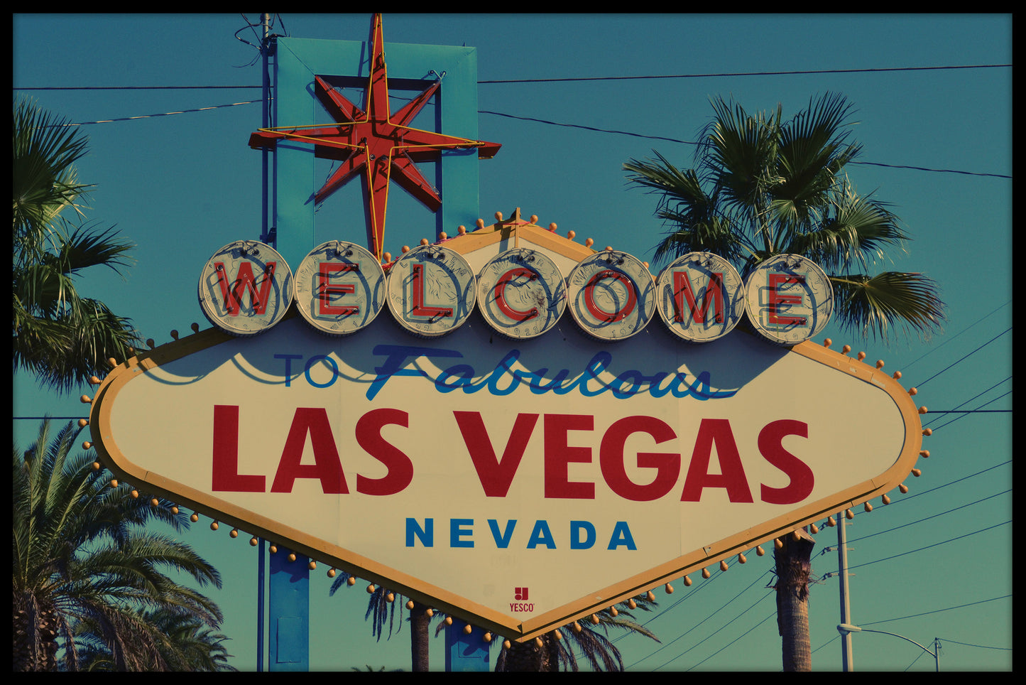 Vintage Welcome To Las Vegas juliste