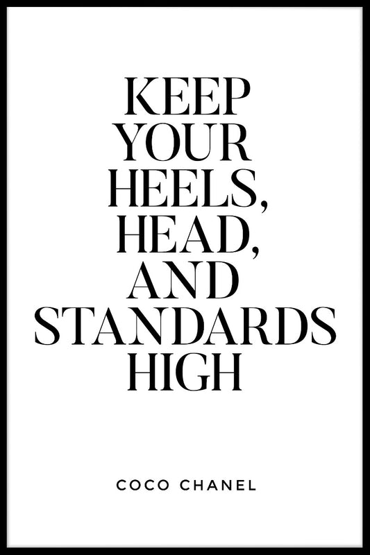 Keep Your Heels Head And juliste