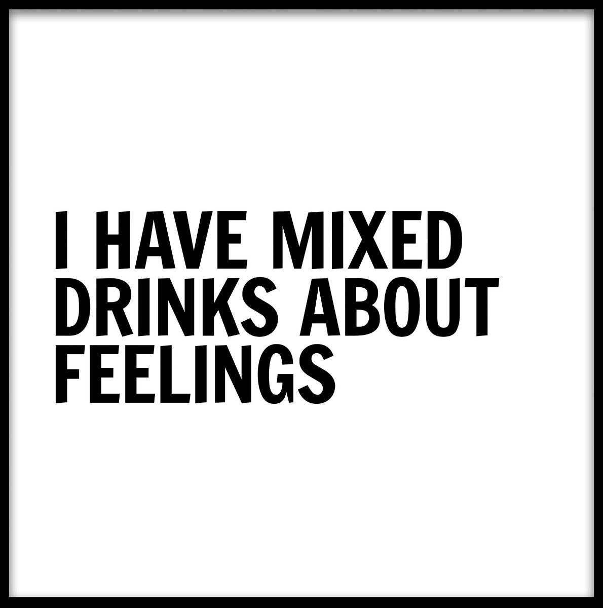 I Have Mixed Drinks About Feelings N02