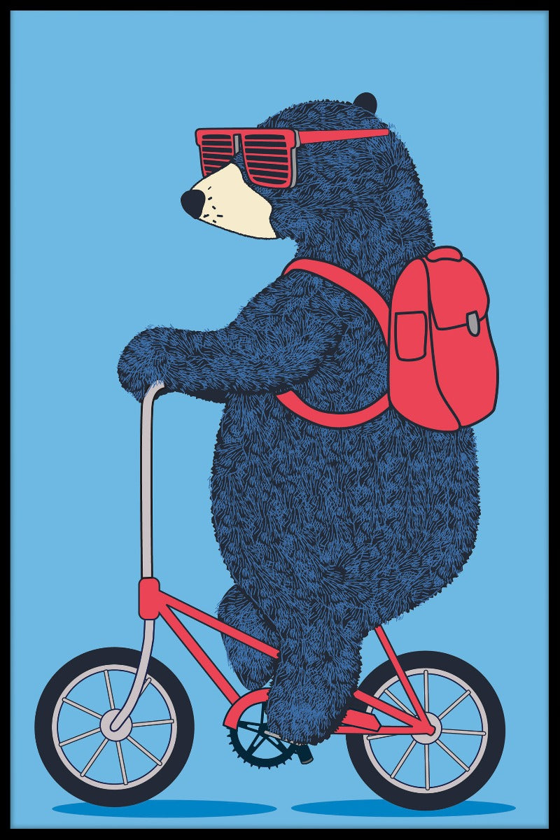 Bear On Bicycle juliste
