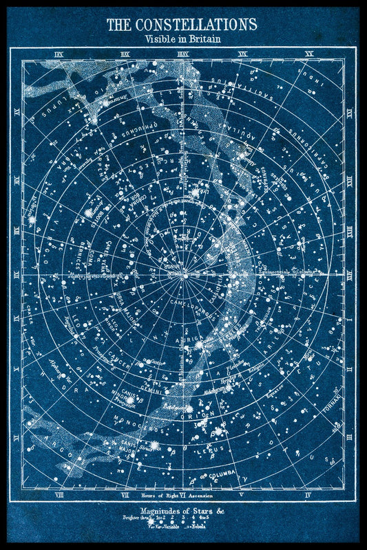 Constellations Map juliste