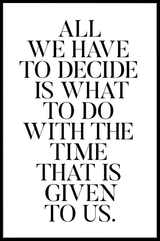 Time Given juliste