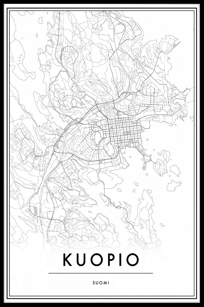 Kuopio Map juliste