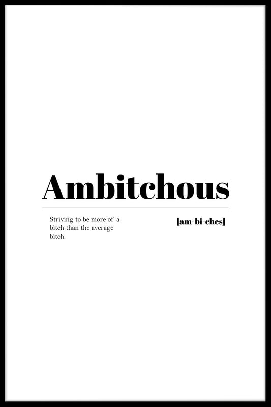 Ambitchous juliste