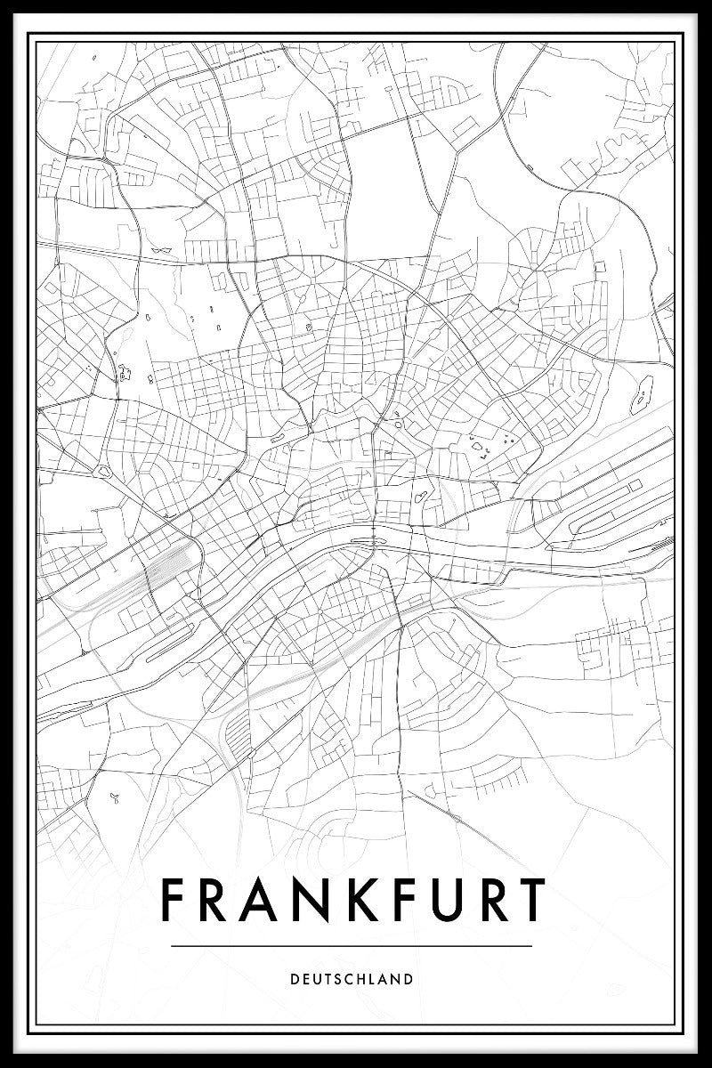 Frankfurt Map juliste