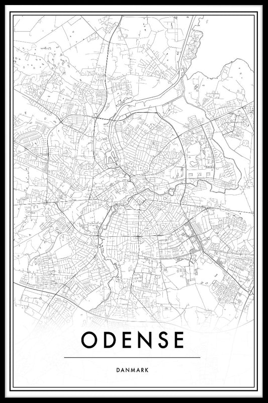 Odense Map juliste