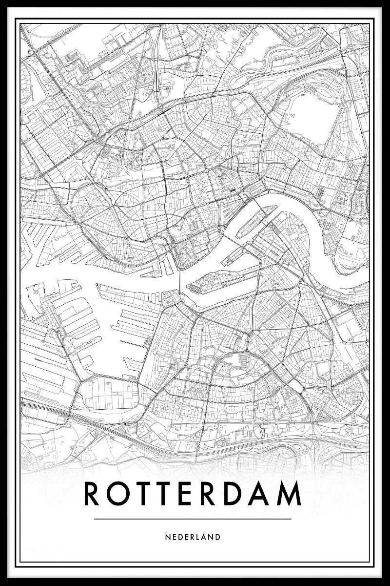 Rotterdam Map juliste