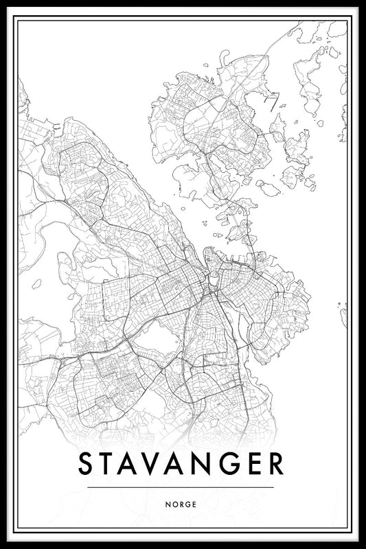 Stavanger Map juliste