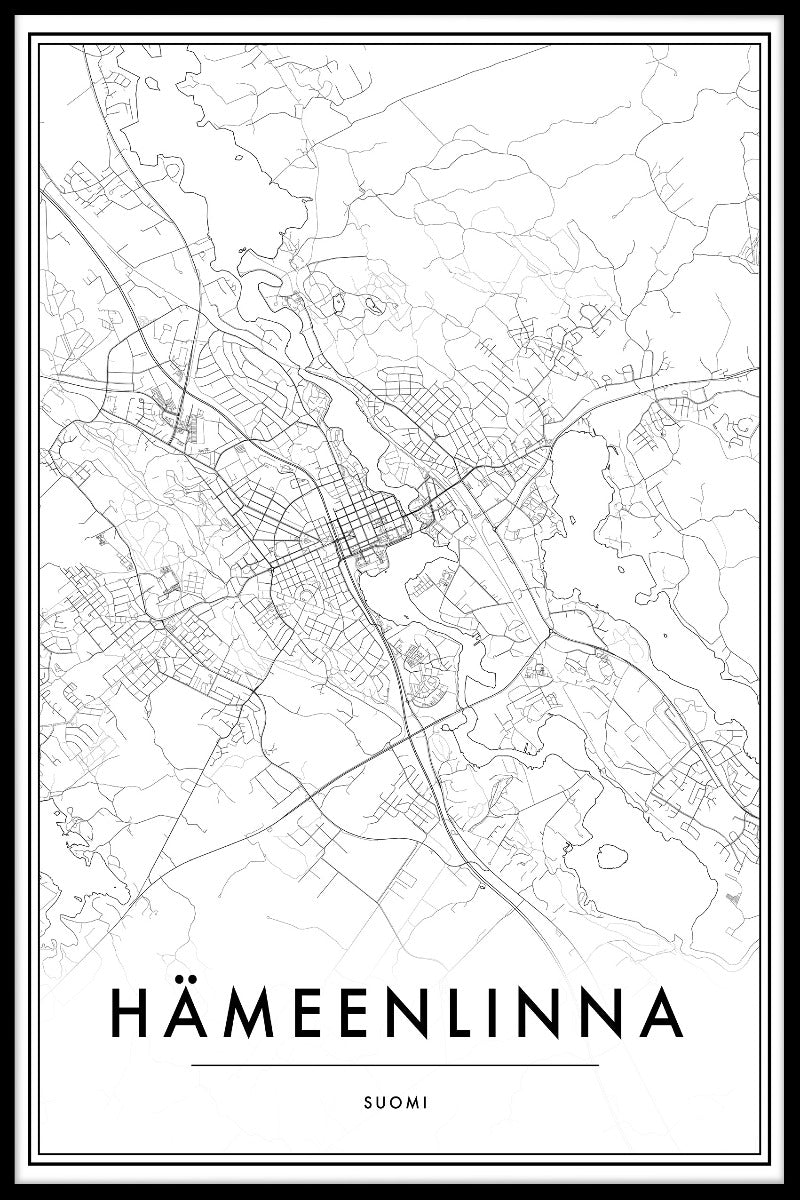 Hämeenlinna Map juliste