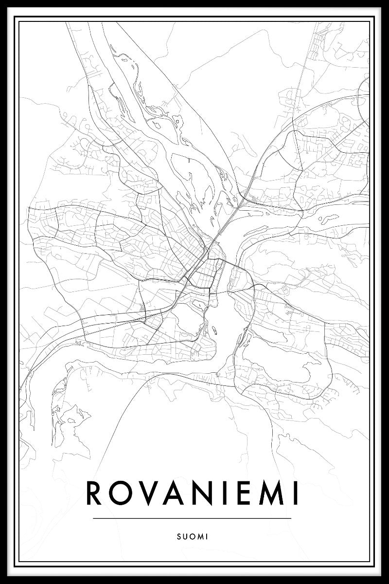 Rovaniemi Map juliste