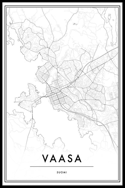 Vaasa Map juliste