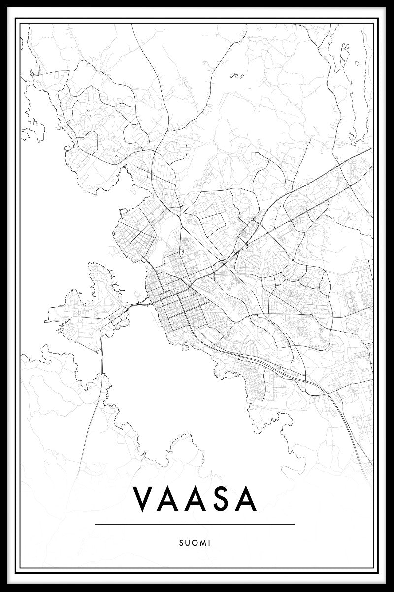 Vaasa Map juliste