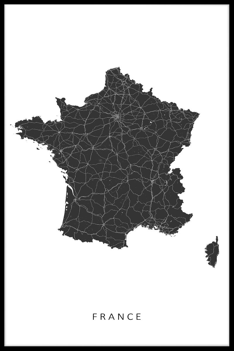 France Map juliste