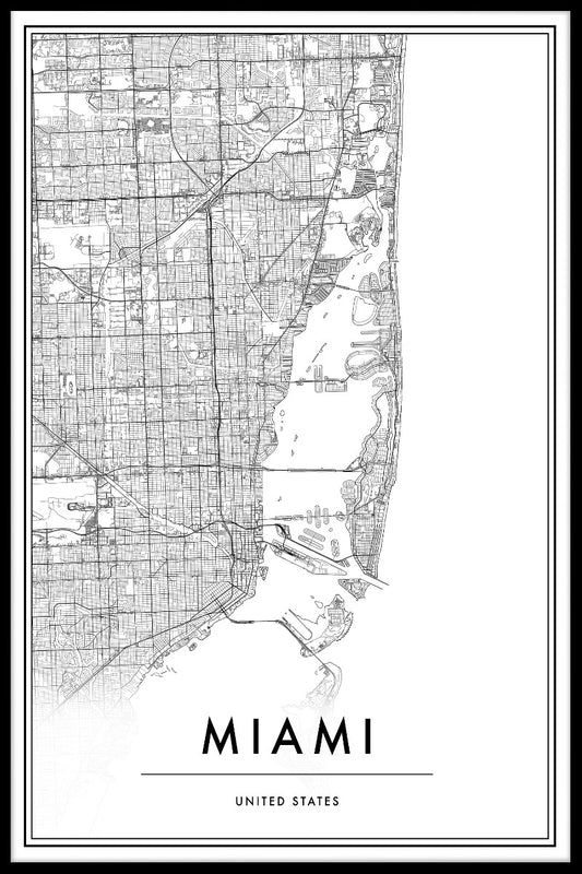 Miami Map juliste