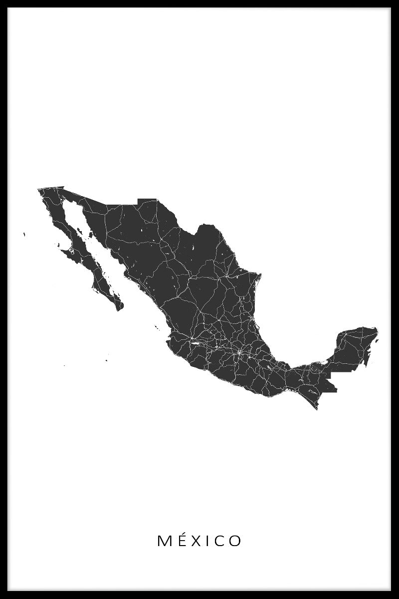 Mexico Map juliste