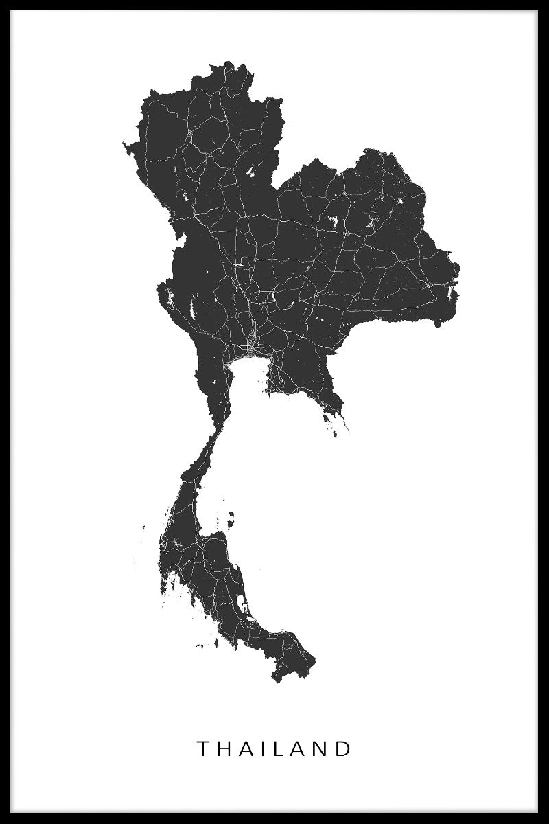 Thailand Map juliste