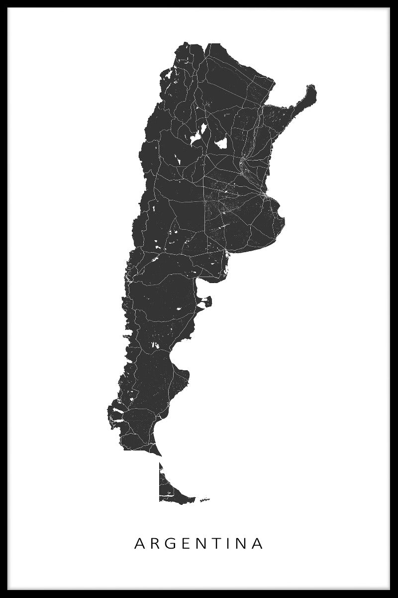 Argentina Map juliste