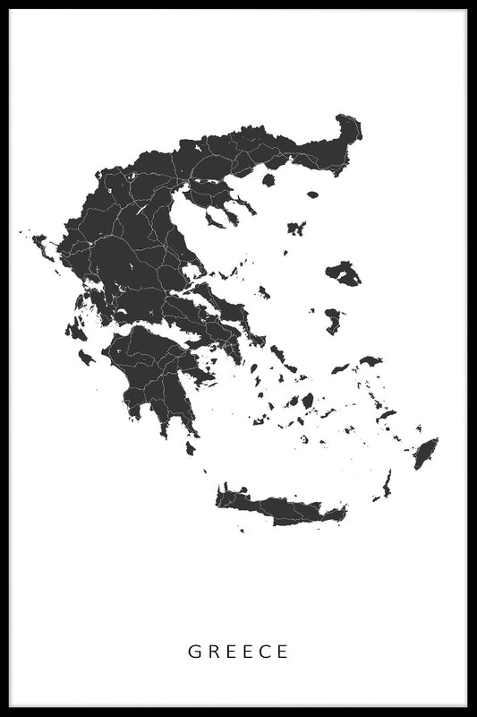 Greece Map juliste