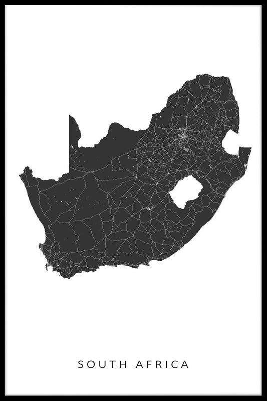 South Africa Map juliste