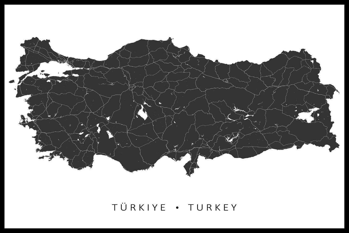 Turkey Map juliste