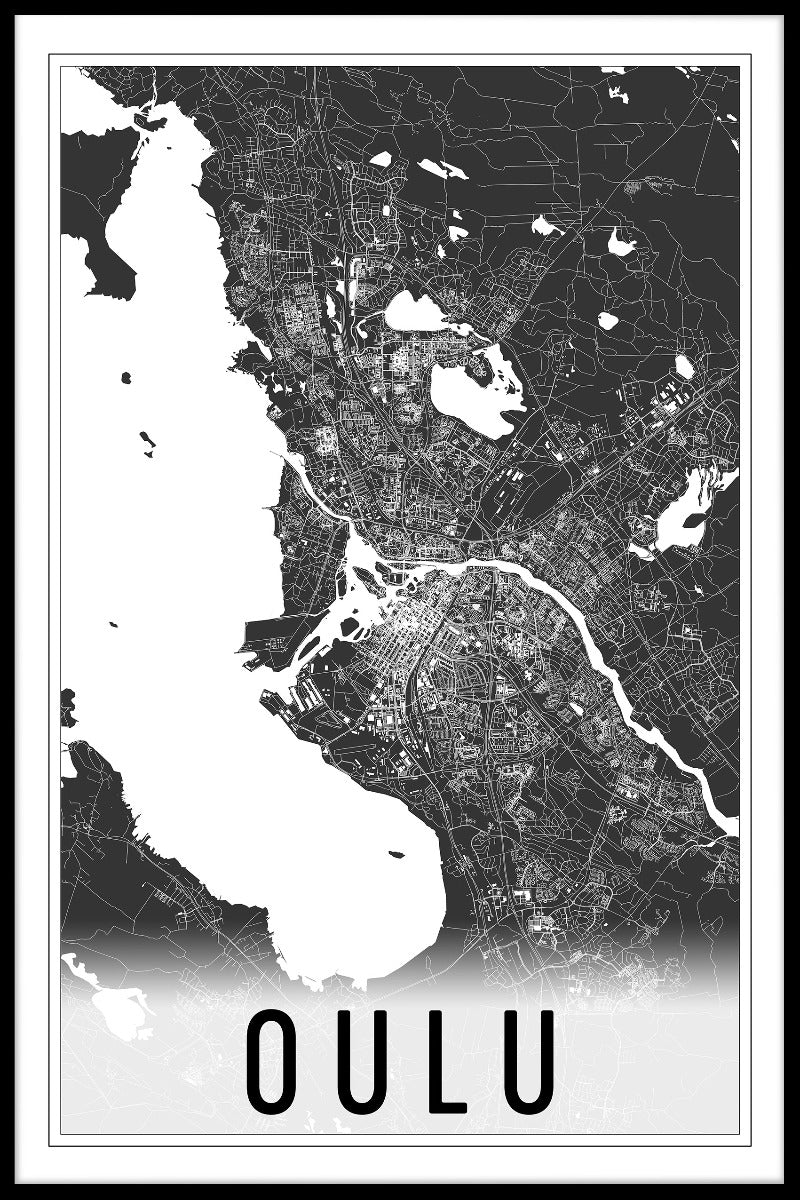 Oulu Map N02 juliste