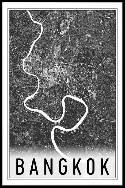 Bangkok Map N02 juliste