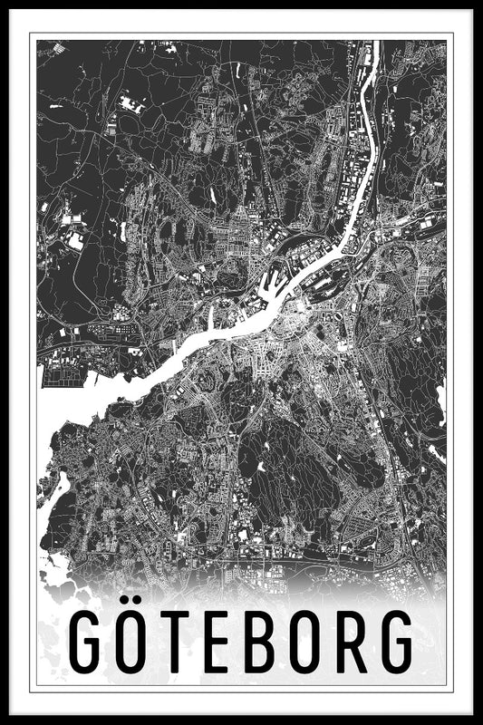 Göteborg Map N02 juliste