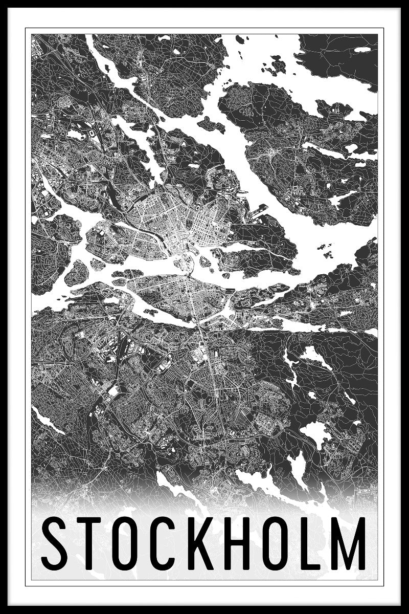 Stockholm Map N02 juliste