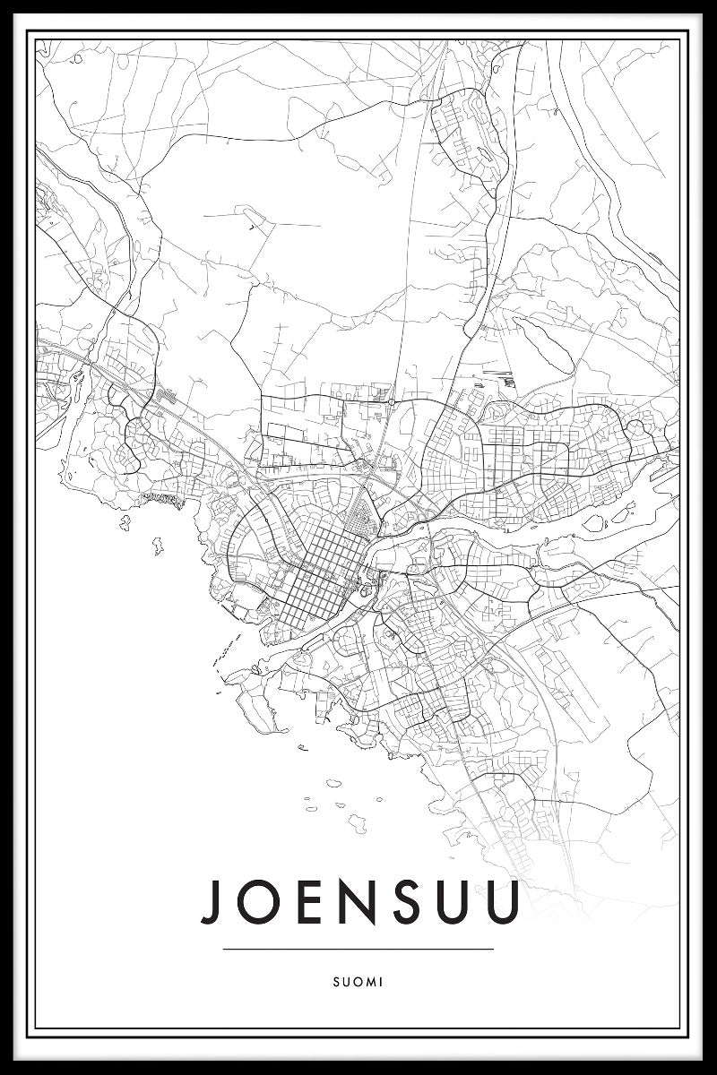 Joensuu Map N02 juliste