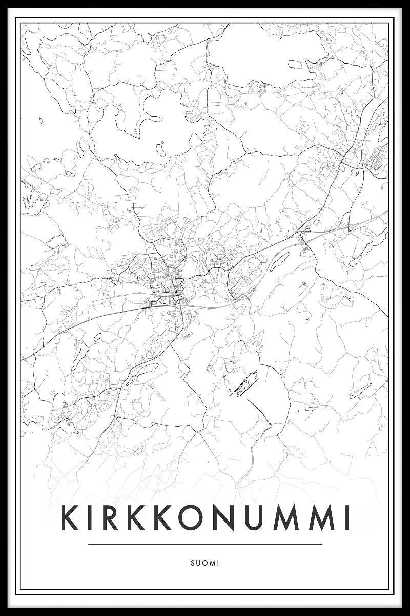 Kirkkonummi Map juliste