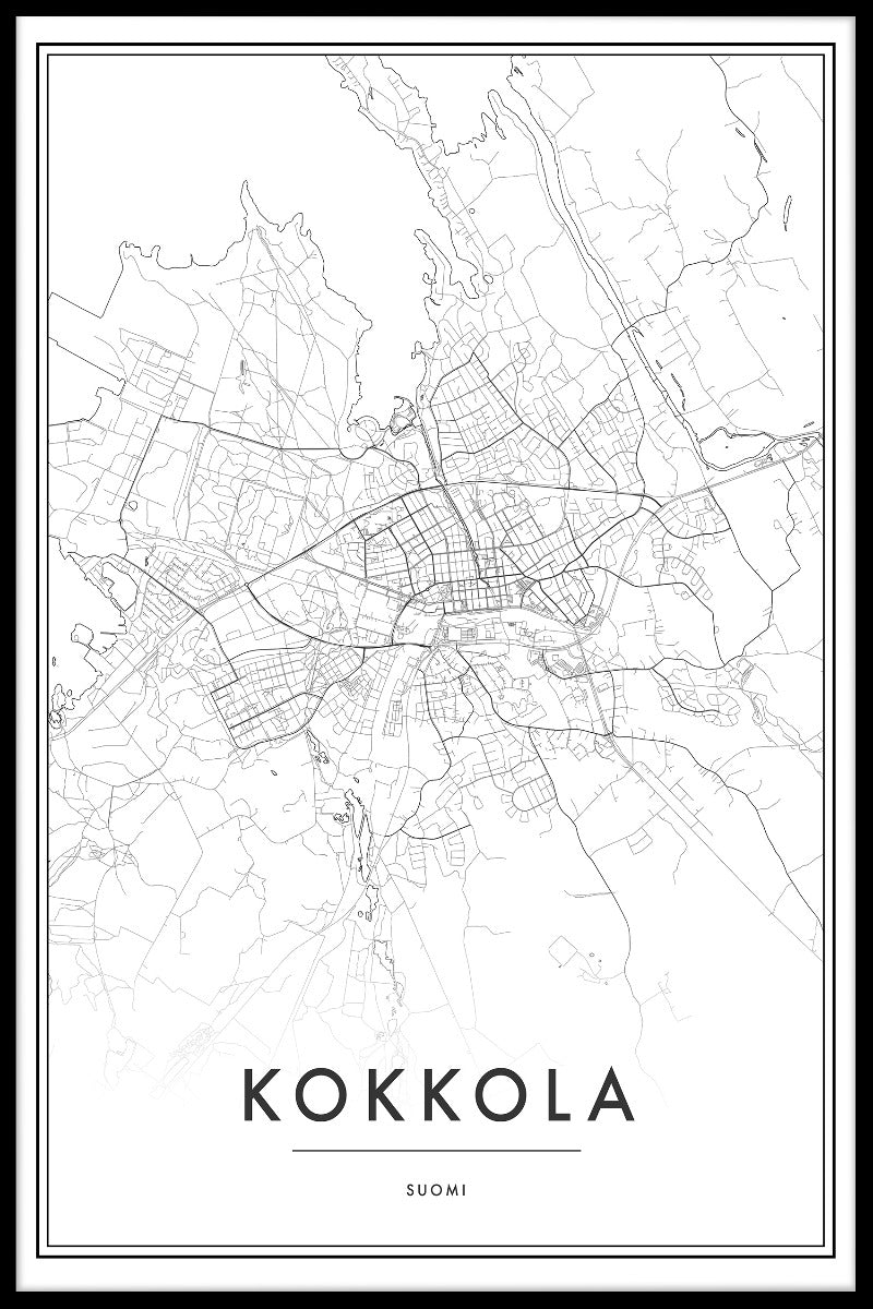 Kokkola Map N02 juliste-pp