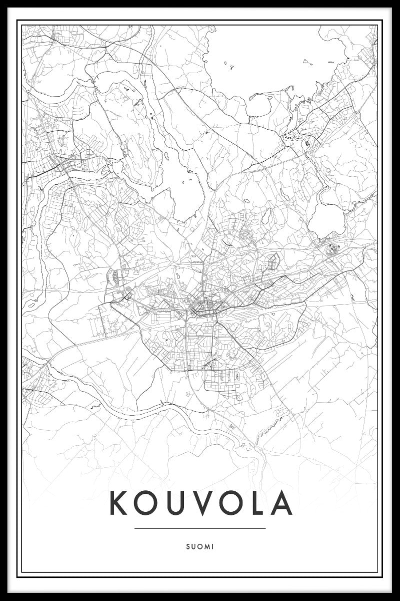 Kouvola Map juliste